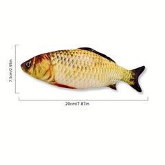 Fish Shape Cat Toy Plush Stuffed Toy Soft Plush Fish Kitten Teasing Toy