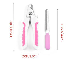 Stainless Steel Pet Nail Clipper with File for Cat and Dog