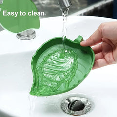 Reptile Leaf Shape Food Water Bowl Tortoise Water Dish Small Animal