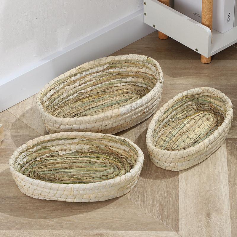 Hand Woven Rabbit Grass Nest for Small Pets