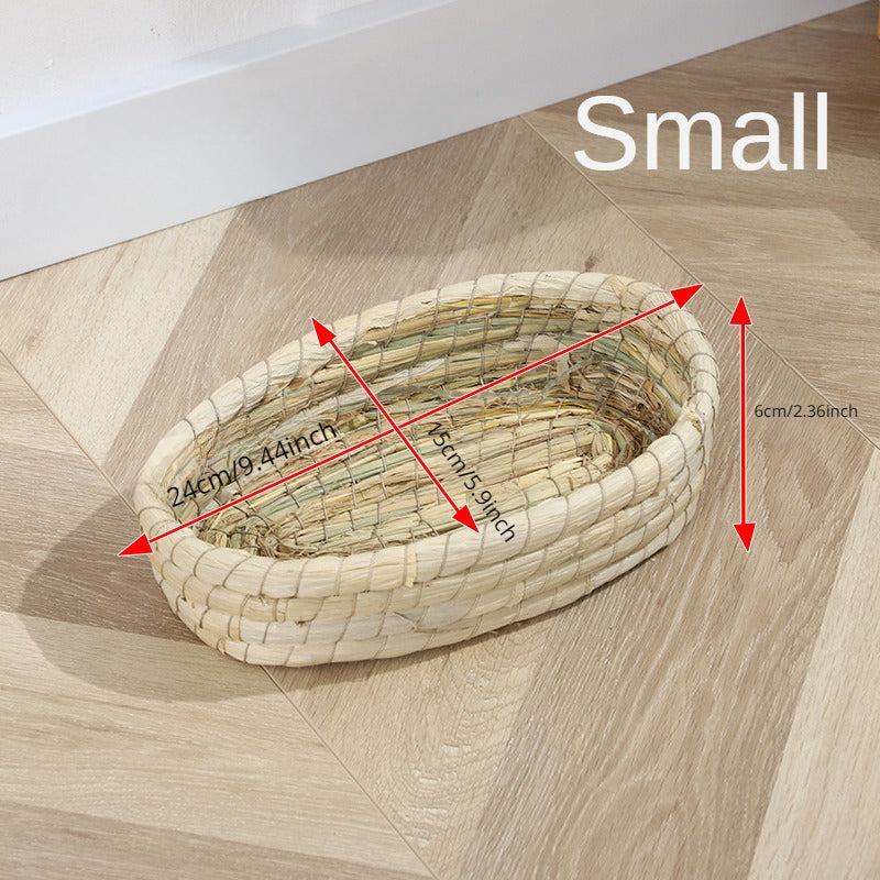 Hand Woven Rabbit Grass Nest for Small Pets