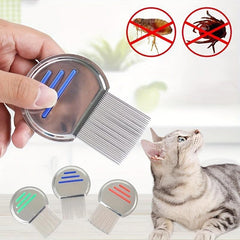 Stainless Steel Tooth Comb Cat Hair Remover Comb