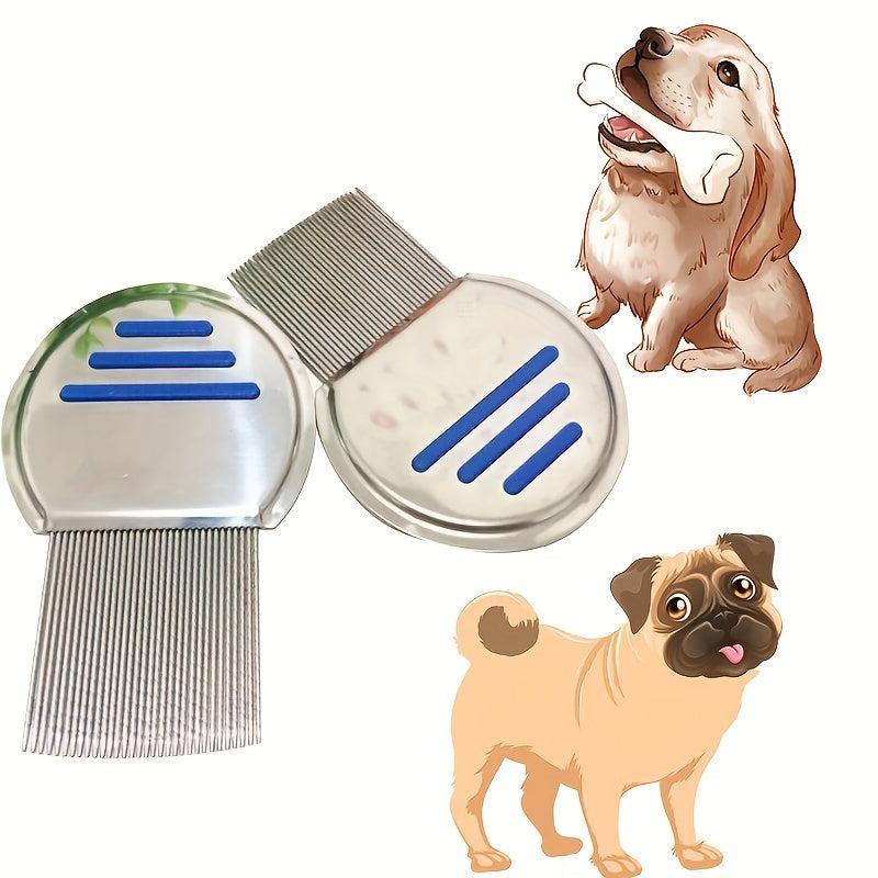 Stainless Steel Tooth Comb Cat Hair Remover Comb