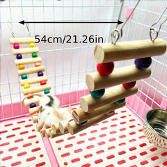 Pet Suspension Bridge Stick Climbing Ladder for Small Pets