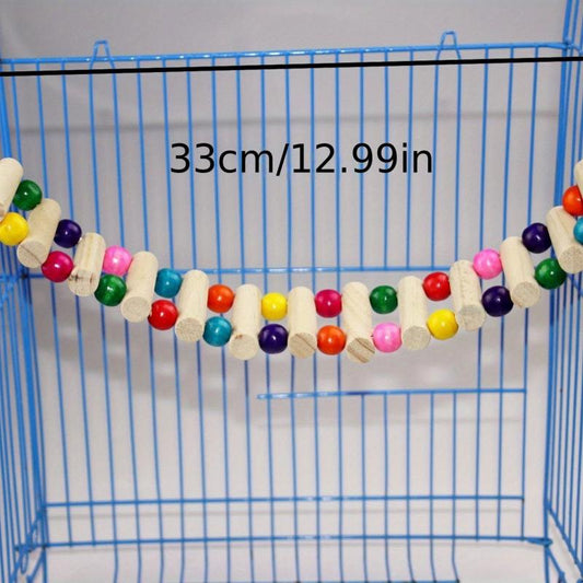 Pet Suspension Bridge Stick Climbing Ladder for Small Pets