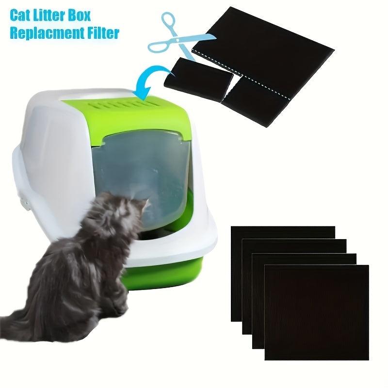 3pcs Pet Activated Carbon Filter for Cat Litter Boxes