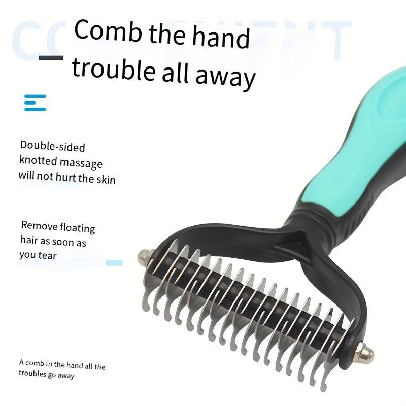 Double Sided Pet Grooming Comb for Cats and Dogs