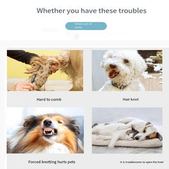 Pet Hair Open Knot Comb Grooming Tool for Dogs and Cats