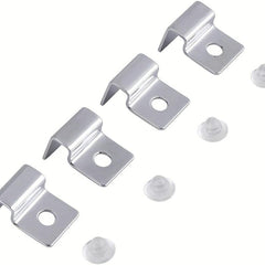 4pcs Stainless Steel Aquarium Glass Cover Clip Support Holder