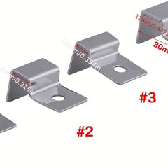 4pcs Stainless Steel Aquarium Glass Cover Clip Support Holder