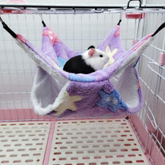 Cozy Pet Hammock for Small Animals - Perfect for Parrots, Sugar Gliders, Ferrets