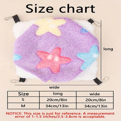 Cozy Pet Hammock for Small Animals - Perfect for Parrots, Sugar Gliders, Ferrets