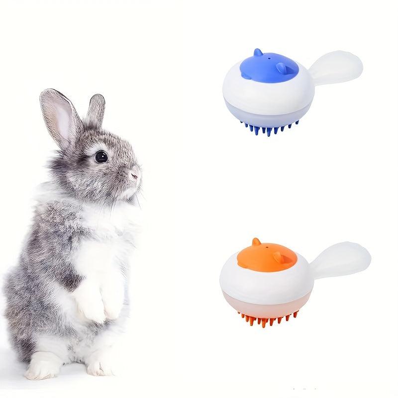 Rabbit Silicone Massage Comb Grooming Tool