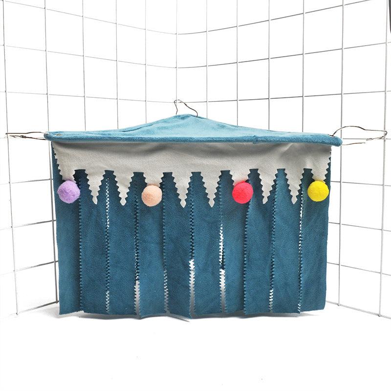 Small Animal Fleece Forest Hideaway Hammock Cage Decoration