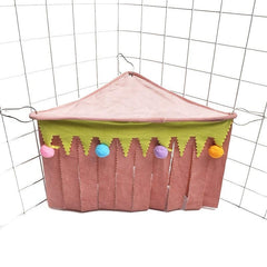 Small Animal Fleece Forest Hideaway Hammock Cage Decoration