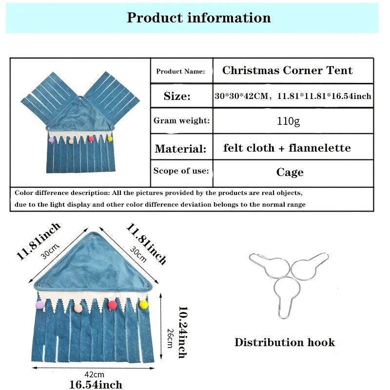 Small Animal Fleece Forest Hideaway Hammock Cage Decoration