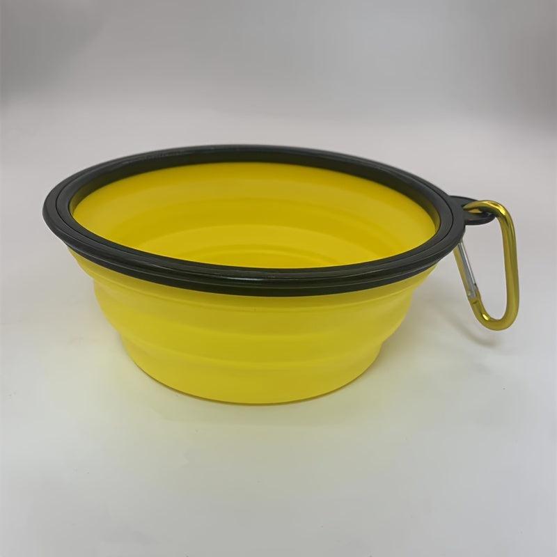 Portable Expandable Silicone Pet Travel Bowl for Rabbit Random