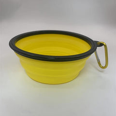 Portable Expandable Silicone Pet Travel Bowl for Rabbit Random