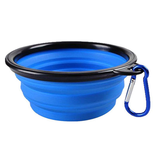 Portable Expandable Silicone Pet Travel Bowl for Rabbit Random