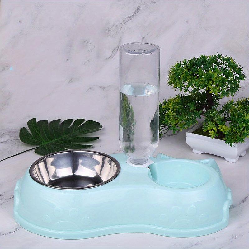 Stainless Steel Cat Bowl Automatic Drinking Basin Small Dog Bowl