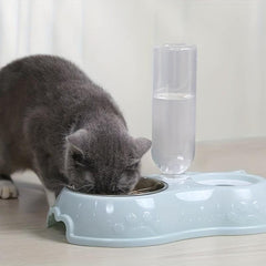 Stainless Steel Cat Bowl Automatic Drinking Basin Small Dog Bowl