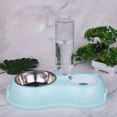 Stainless Steel Cat Bowl Automatic Drinking Basin Small Dog Bowl