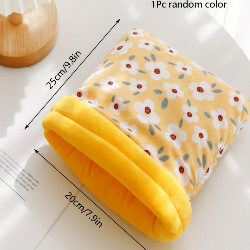 Small Pet Sleeping Bag Winter Soft Warm Bed Plush Hamster Nest