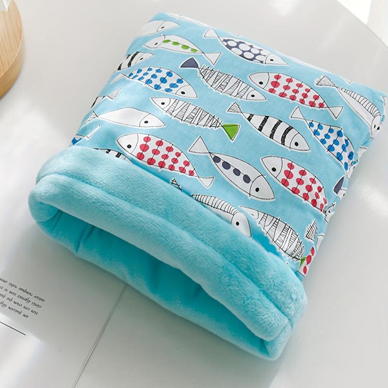 Small Pet Sleeping Bag Winter Soft Warm Bed Plush Hamster Nest