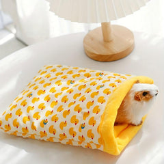 Small Pet Sleeping Bag Winter Soft Warm Bed Plush Hamster Nest