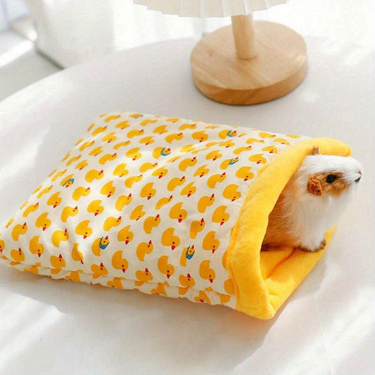 Small Pet Sleeping Bag Winter Soft Warm Bed Plush Hamster Nest