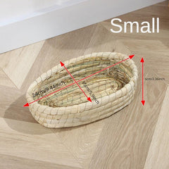Handwoven Grass Nest Cage for Small Pets