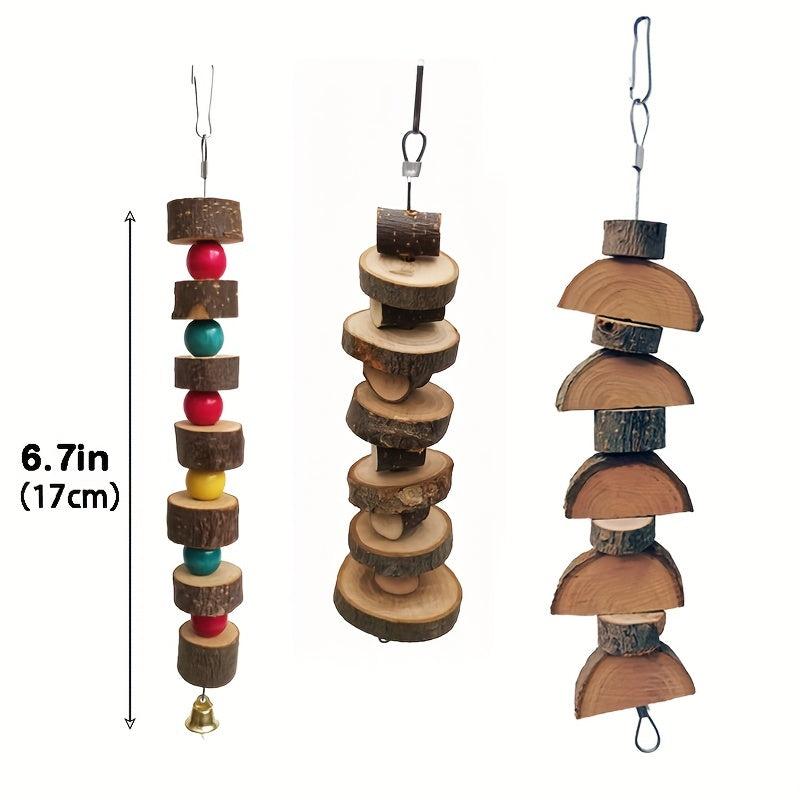 Wood Branch Bite String Hamster Chewing Toy Molar String