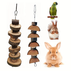 Wood Branch Bite String Hamster Chewing Toy Molar String