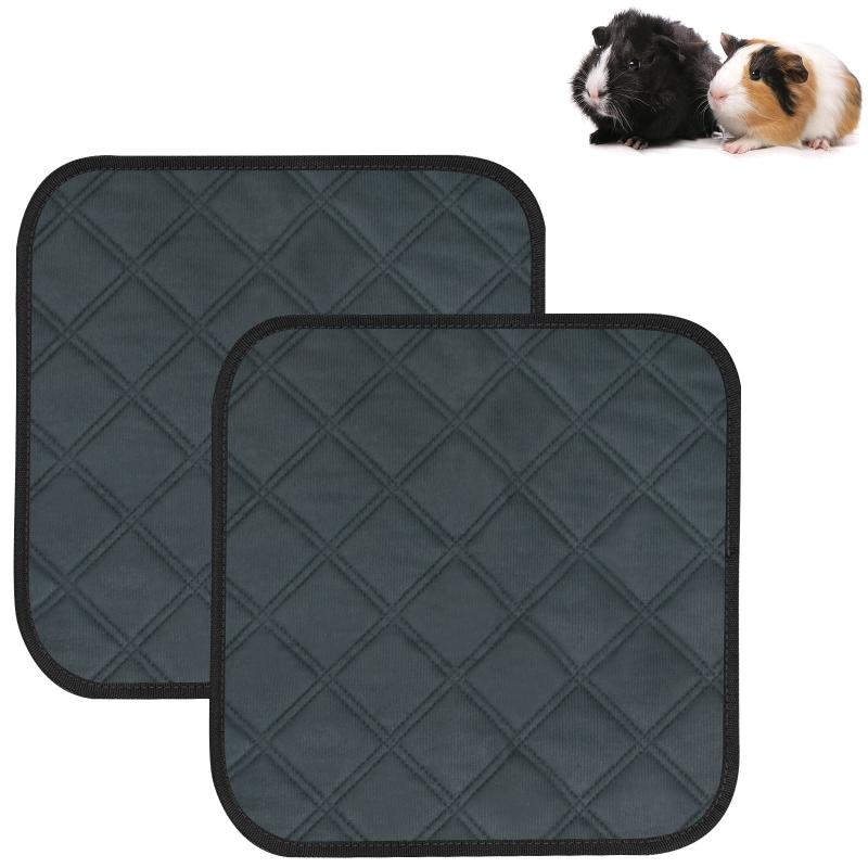 2pcs Hamster Cage Mat Small Animals Bed Mat Guinea Pig Cushion