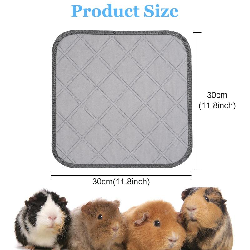 2pcs Hamster Cage Mat Small Animals Bed Mat Guinea Pig Cushion