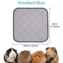 2pcs Hamster Cage Mat Small Animals Bed Mat Guinea Pig Cushion