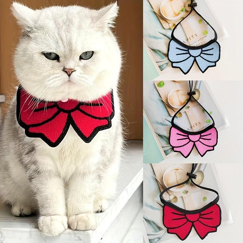 Summer Adjustable Bow Pet Necktie Dog And Cat Collar