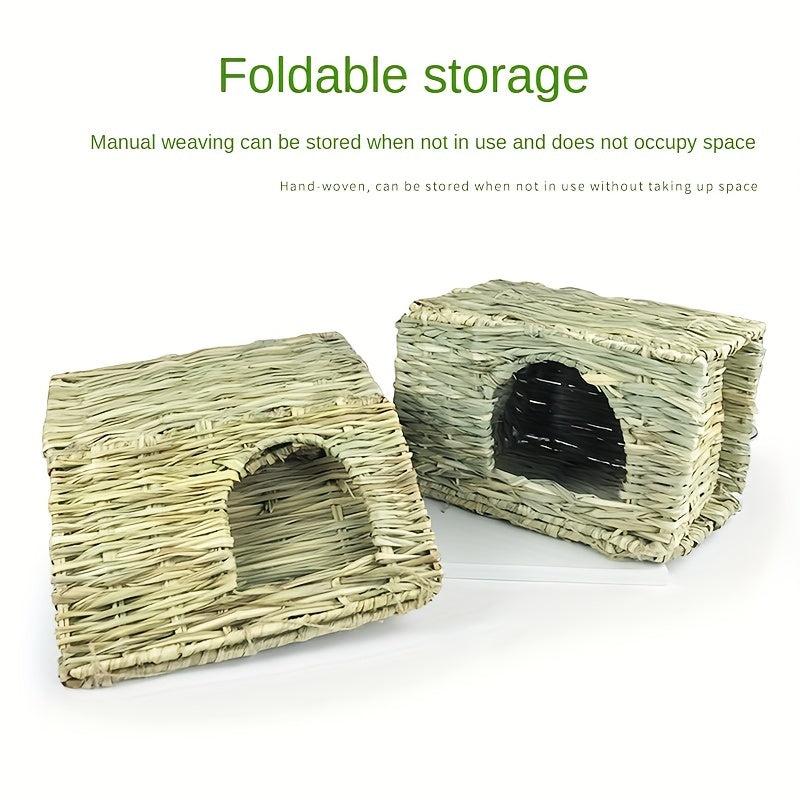 Foldable Rabbit Grass House for Small Pets