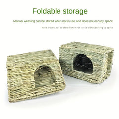 Foldable Rabbit Grass House for Small Pets