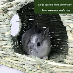 Foldable Rabbit Grass House for Small Pets