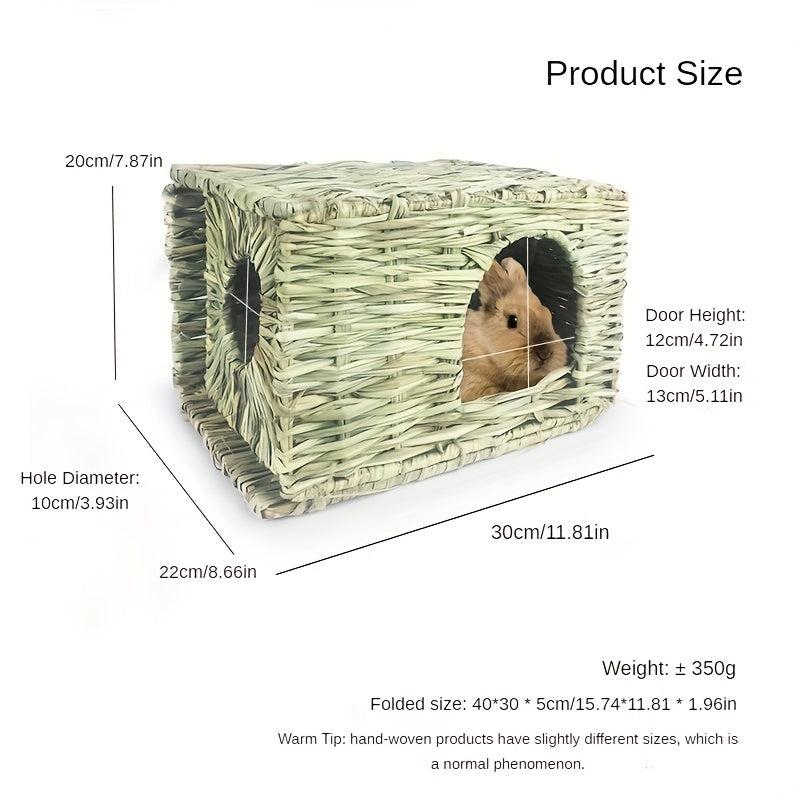 Foldable Rabbit Grass House for Small Pets