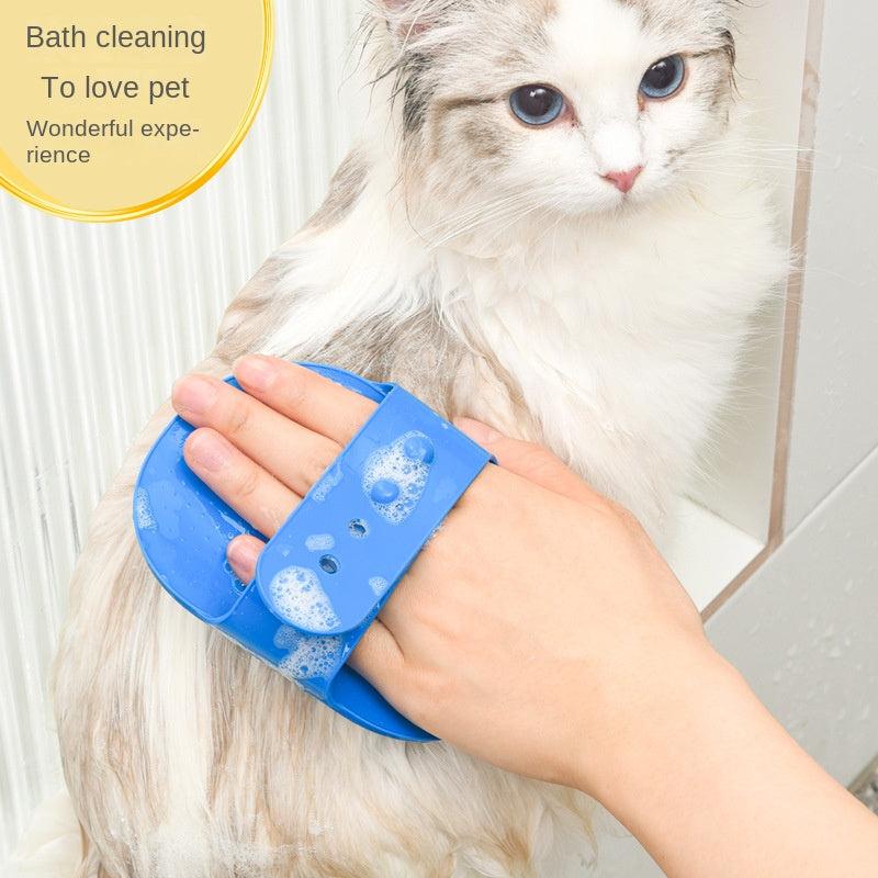 Portable Silicone Pet Bath Brush - Easy To Clean