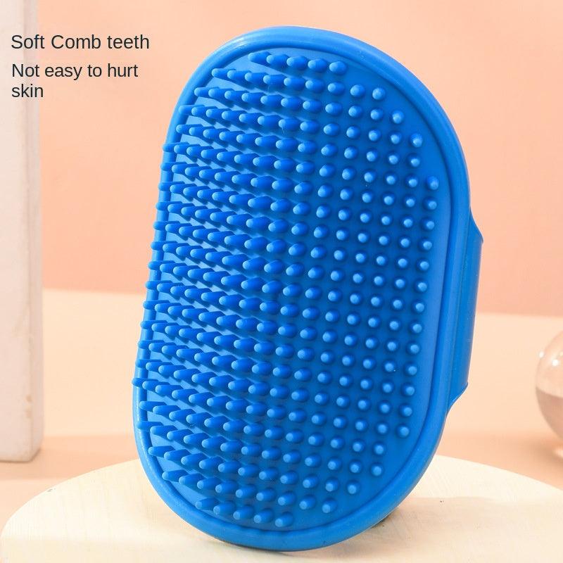 Portable Silicone Pet Bath Brush - Easy To Clean