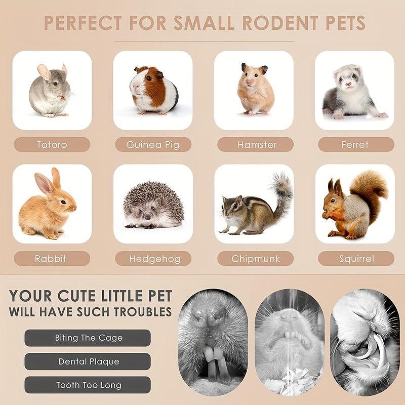 Rabbit Chew Toy Hanging Rattan Ring Snack Guinea Pigs Hamsters