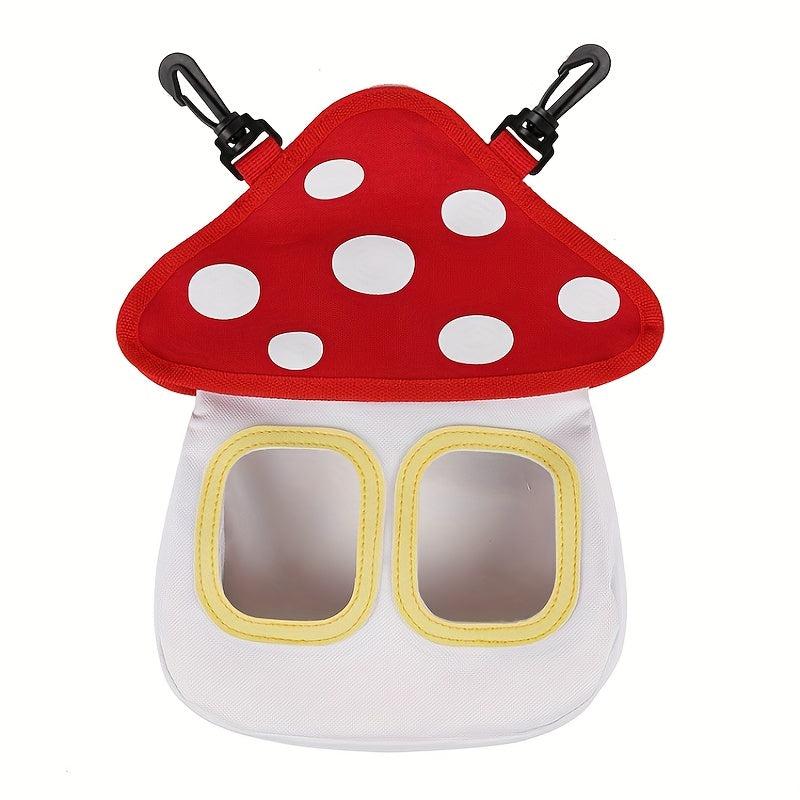 Mushroom Rabbit Feeder Grass Bag - Adorable Pet Food Dispenser
