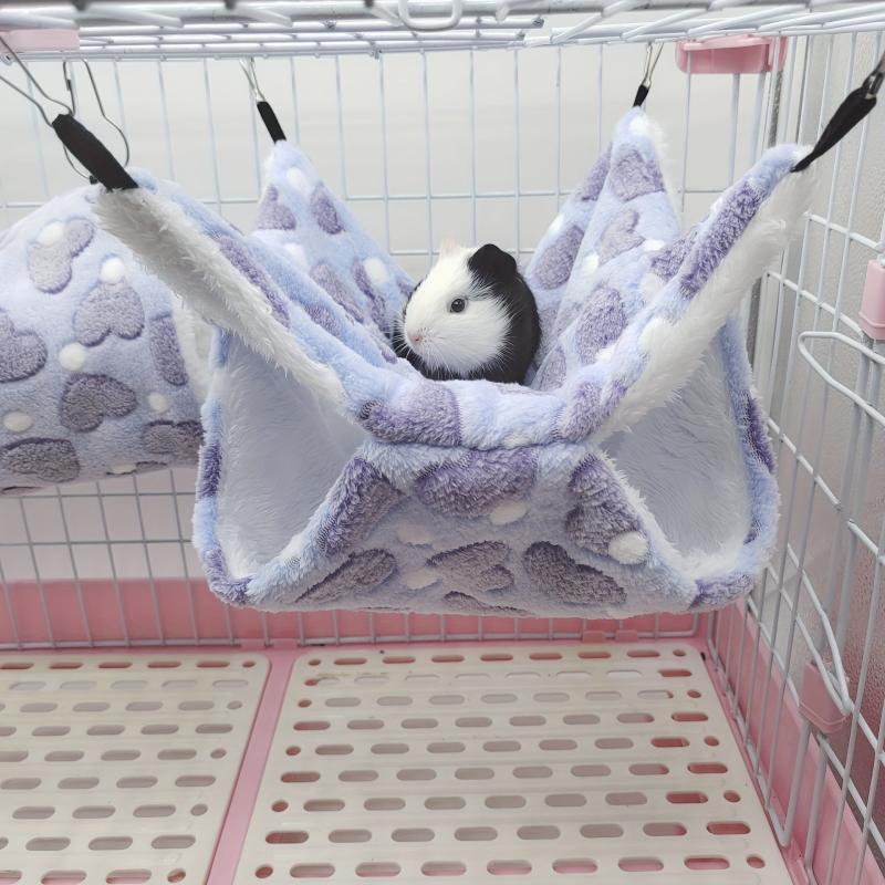 Hamster Hammock Small Pet Cage Hammock Swinging Bed For Hamster Cage