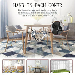 Adjustable Cat Bed Hammock with Ball Toy