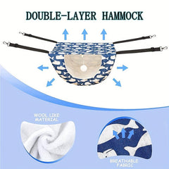 Adjustable Cat Bed Hammock with Ball Toy