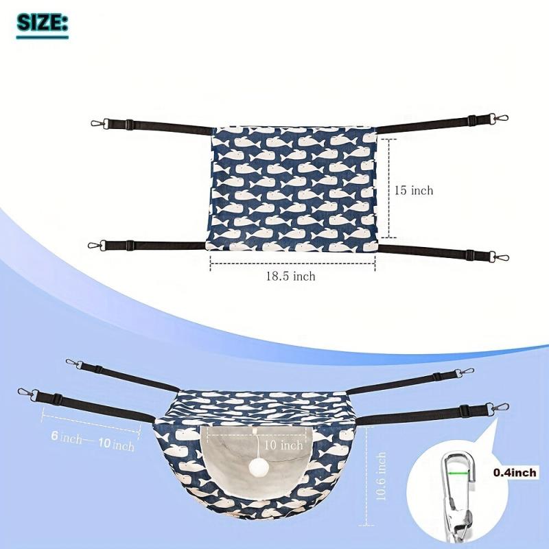Adjustable Cat Bed Hammock with Ball Toy