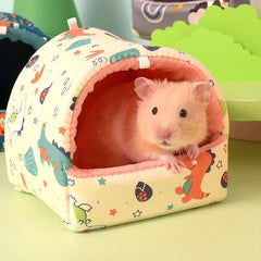 Dinosaur Plush Pet Hamster Nest For Small And Medium Hamsters